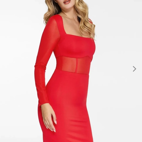 Chic Red Mini Dress - Picture 8 of 10